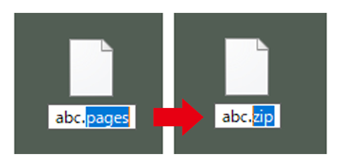 Windowsで「.pages」拡張子フォルダの中身を開いて確認する方法